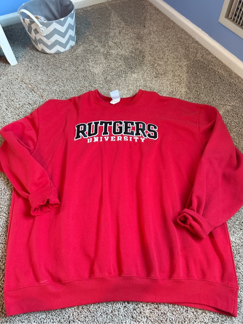 Champion Red Rutgers University Crewneck Sweatshirt - Men